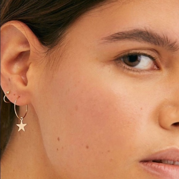 Free People Jewelry - 1 pc Free People Shapes Hoops Drop Earrings NEW!